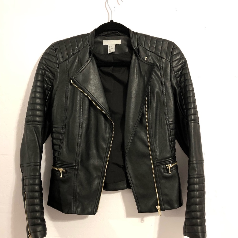 HM Black Leather Jacket